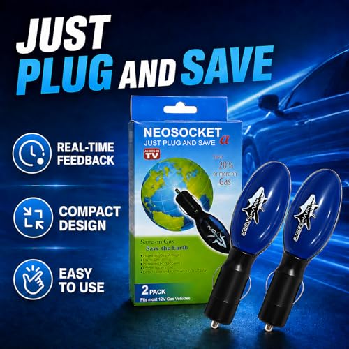 2026 Fuel Sync Gas Saver Device, 2 Pack Plug-in Gas Saver for Cars, Trucks