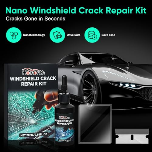 Windshield Chip Repair Kit - 2026 Upgrade Glass Repair Kit