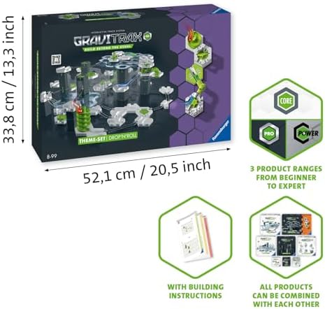Ravensburger GraviTrax PRO Starter-Set Drop'n'Roll. Interactive Marble Run System