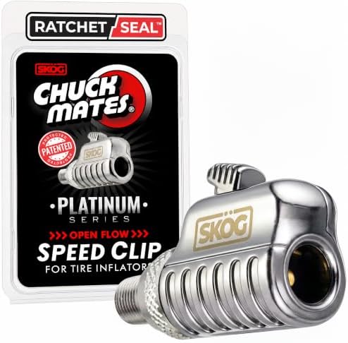 Chuck Mates Locking Tire Air Chuck Quick-Connect, Open-Flow (1-Pack)