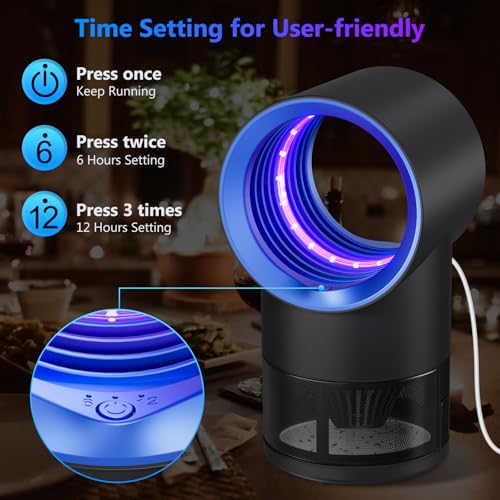 Fly Trap Indoor,Blue Gnat Traps House Indoor,Indoor Insect Trap with Timer