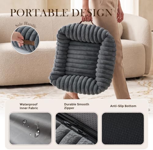 Orthopedic Large Cat Bed with Removable Washable Cover, 25x21''