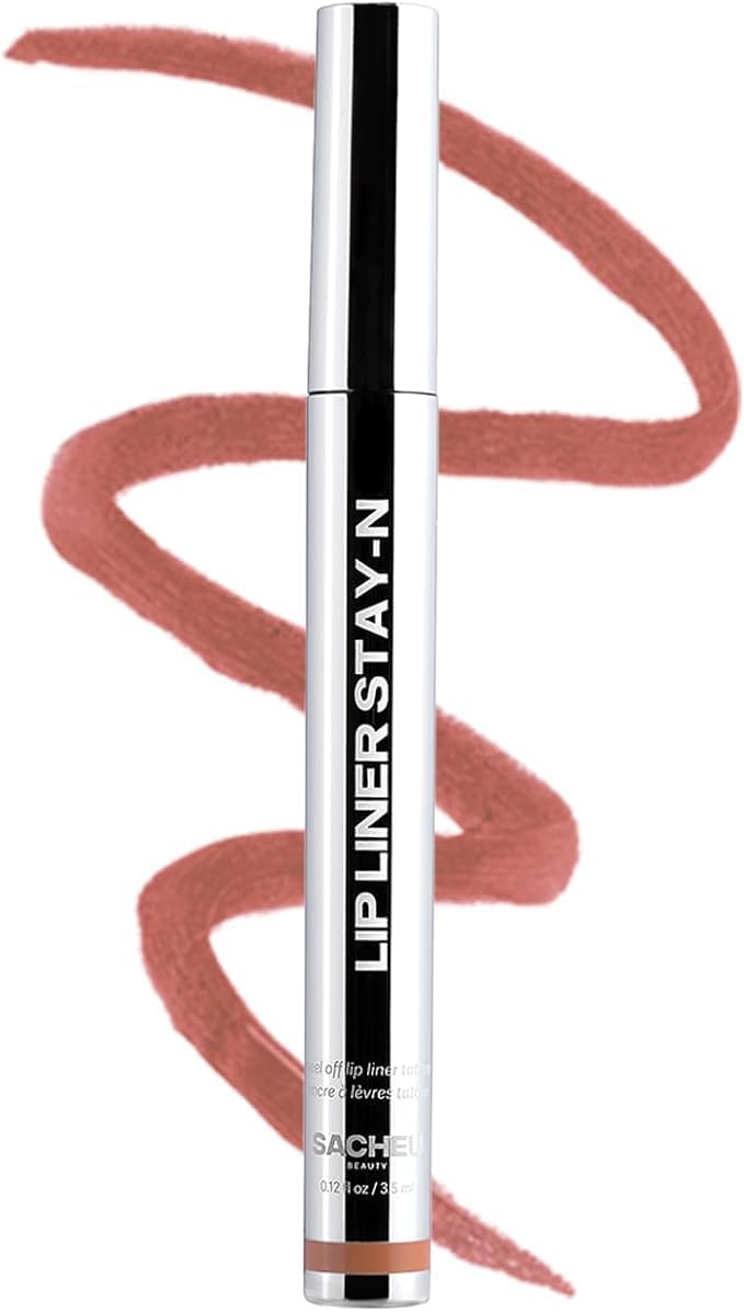 Sacheu Lip Liner STAY-N Peel Off Lip Stain — Long Lasting Waterproof Lip Tint