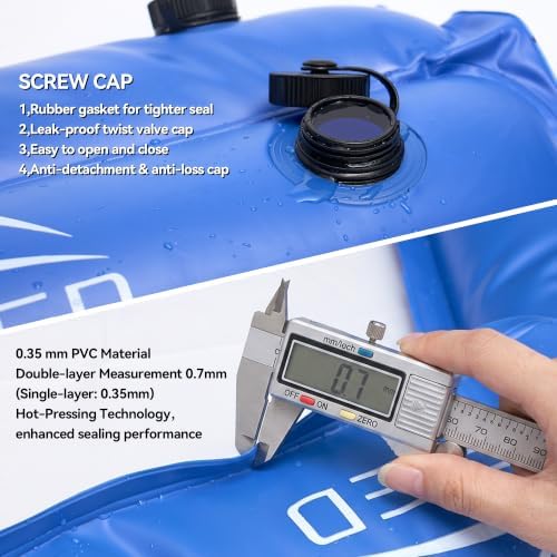 8' Water Bags for Pool Cover, Inground Pool Cover Weights 0.7mm 6 + 4 Pack