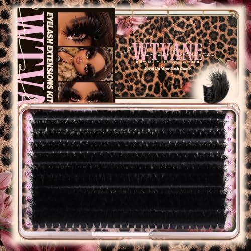 280Pcs Thick Lash Clusters 260D Eyelash Clusters 14-24mm