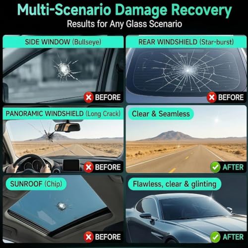 Bighero Car Windshield Crack Repair Kit – 2026 Upgrade Windshield Chip Repair