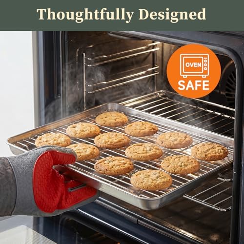 Baking Sheet with Rack Set (2 Pans + 2 Racks)