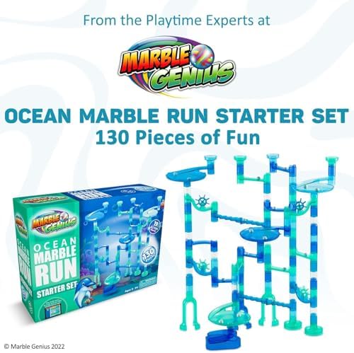 Marble Genius Marble Run Starter Set STEM Toy for Kids Ages 4-12