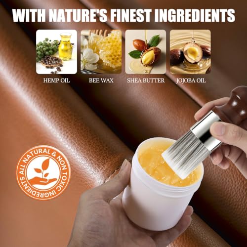 LUXGROVE® Wood & Leather Furniture Repair Salve, Conditioning Balm for