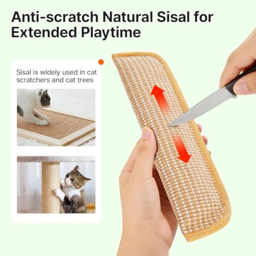 Potaroma Cat Toys Pack of 2 with 6000mg A+ Organic Catnip, Sisal Material