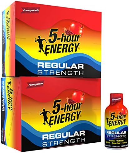 5-hour ENERGY Shot, Regular Strength Pomegranate, 1.93 Ounce, 24 Count