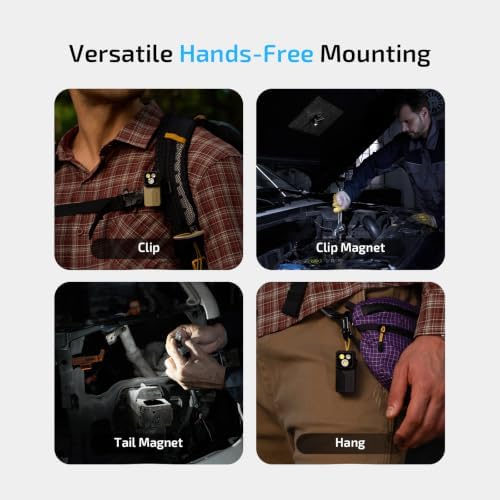 OLIGHT Oclip 2 Ultra EDC Rechargeable Flashlight Clip Light, Onyx Black