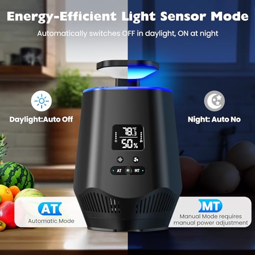 Fruit Fly Traps for Indoors, Smart Fly Trap Indoor Bug Zapper Gnat Traps for