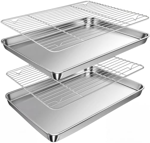 Baking Sheet with Rack Set (2 Pans + 2 Racks)