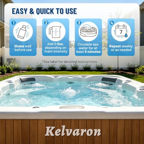 Hot Tub Defoamer 32 oz - Spa Defoamer for Hot Tub, Pool, Fast Remove Foam