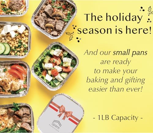 55 Pack - Aluminum Pan/Containers with Lids/Foil Containers/Aluminum Pans with Lids/Take