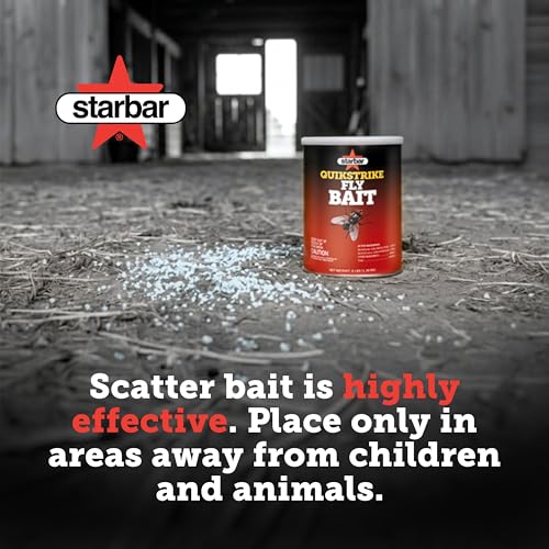 Starbar QuikStrike Fly Bait, 3 lb, Ready-to-Use Outdoor Scatter Bait