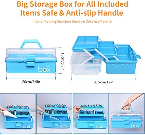 Cake Decorating Tools Supplies Kit: 236pcs Baking Accessories with Storage Case