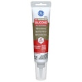 GE Advanced Silicone Caulk for Kitchen & Bathroom, White, 2.8 fl oz Tube, 1