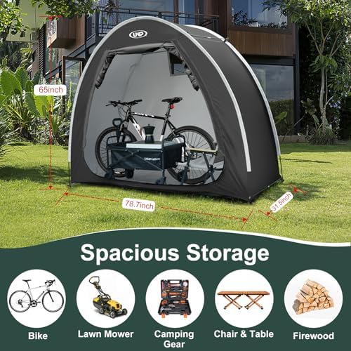 UNP Bike Storage Shed Tent, Waterproof Bike Storage Tent for 1/2/3/4 Bikes