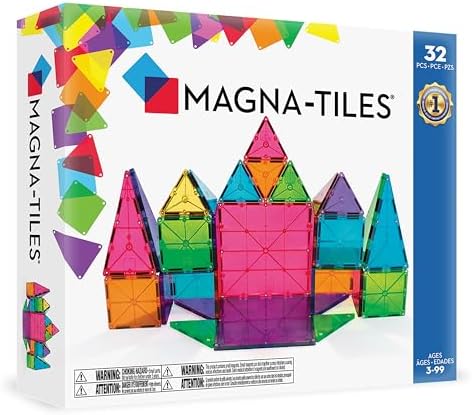 MAGNA-TILES Classic 32-Piece Magnetic Construction Set