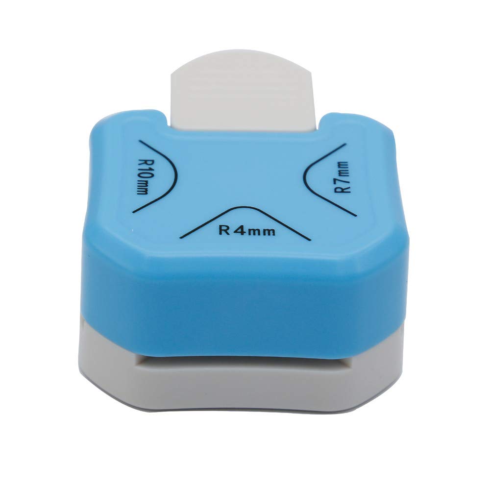 QIQQIKIN Paper Corner Rounder 3 in 1 （R4mm+R7mm+R10mm）， Punches for Crafts，
