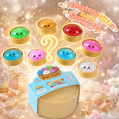 2PCS Squishy Mystery Box, Stress Relief for Desk Decor, Squeeze Toys