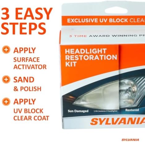 SYLVANIA Headlight Restoration Kit, Restores to Like-New Condition