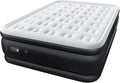 NEWBULIG 18" Raised Queen Air Mattress with Built in Pump, Blow up Bed