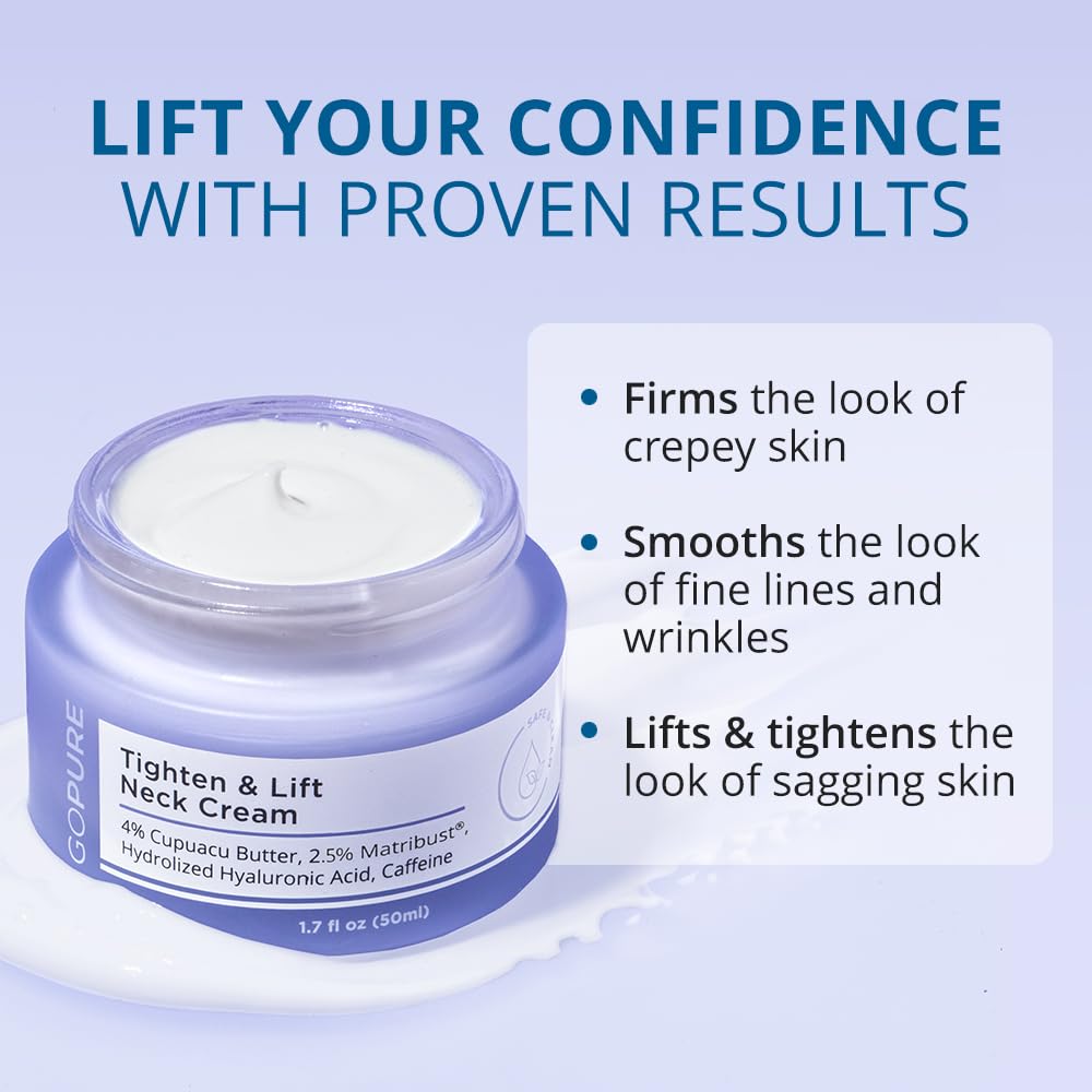goPure Tighten & Lift Neck & Chest Moisturizer Cream for Visibly Firming