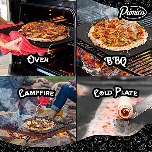 Primica Pizza Steel XL for Oven & Grill,16"x13.4", The Ultimate Crust Game Changer