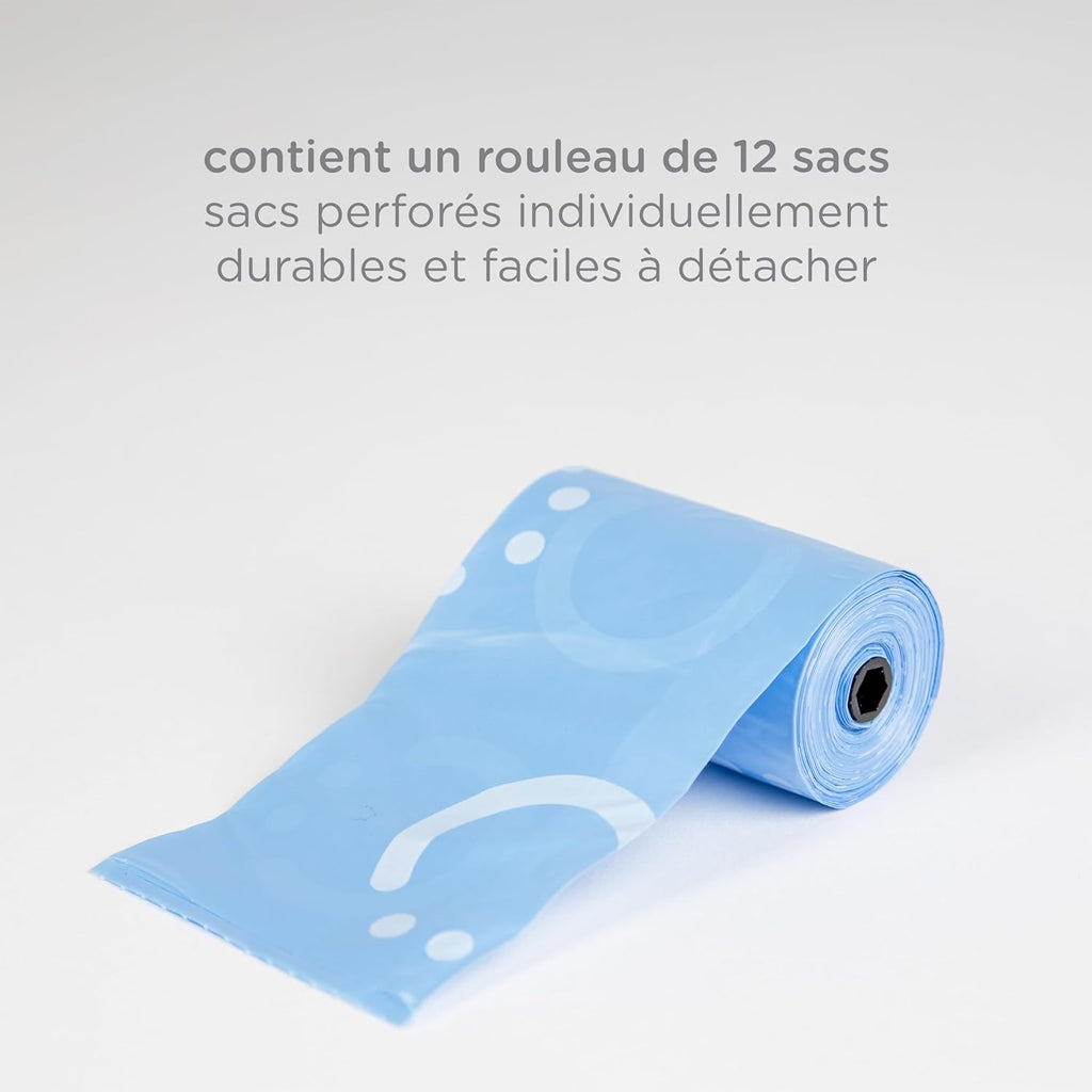 Ubbi Retractable On the Go Bag Dispenser for Travel, Diaper Bag Accessory