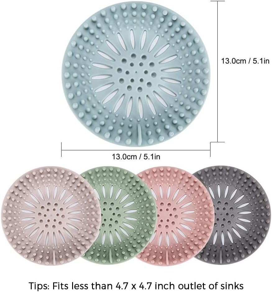 Gotega Bathroom Sink Drain Strainers, Hair Catcher Shower Drain Covers