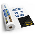 ALORAIR 10 mil Crawl Space Vapor Barrier 10' x 25' Plastic Sheeting