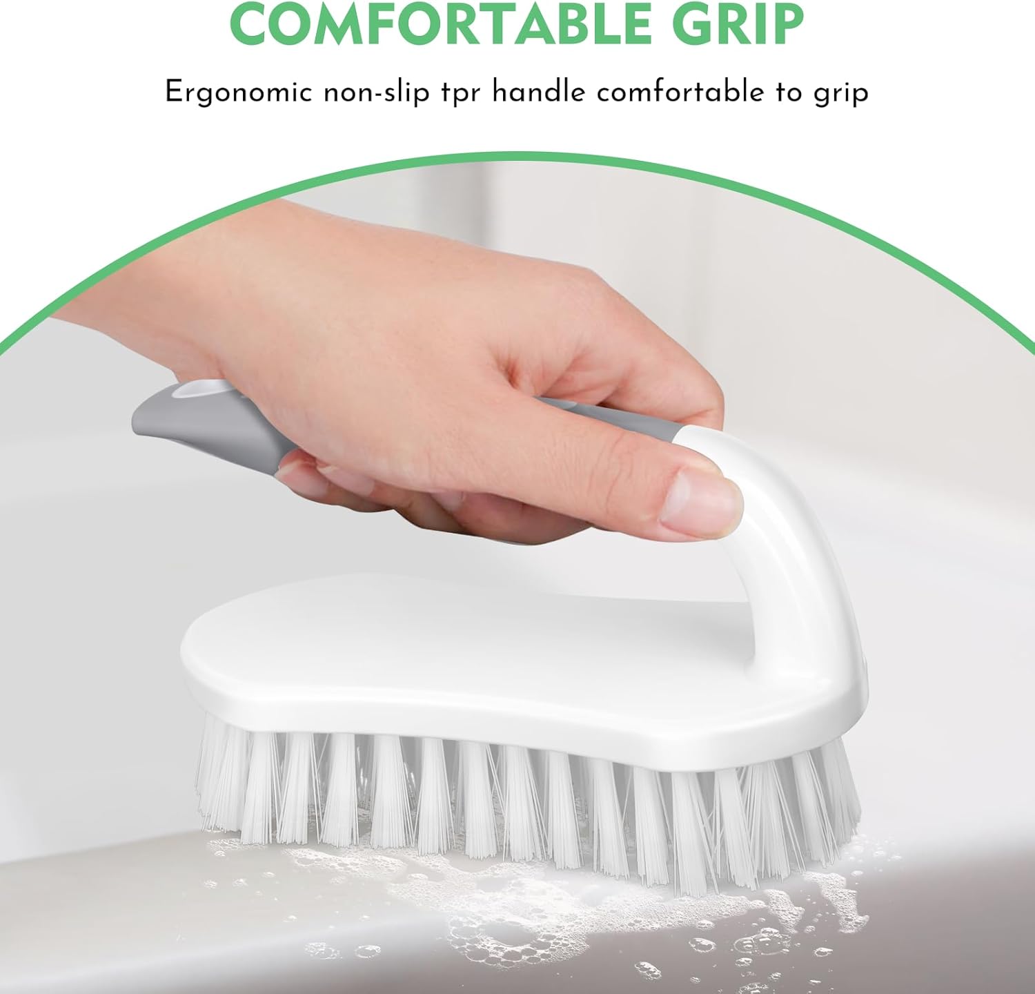 SetSail Scrub Brush, Heavy-Duty Scrub Brushes for Cleaning with Stiff