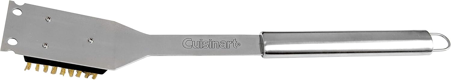 Cuisinart Stainless Steel 16.5" Long Handle Grill Cleaner Brush and Scraper