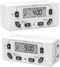 Fosmon Digital Timer Outlets, 7-Day Programmable 10 on/off Programs, 2 Pack