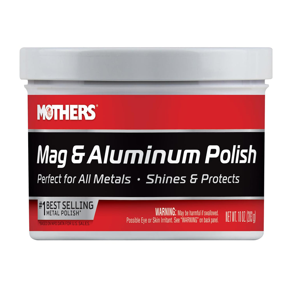 Mothers Mag & Aluminum Polish, 10 oz. – Brilliant Shine, Easy to Use, for All