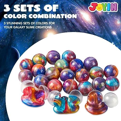 JOYIN Slime Party Favors, 24 Pack Galaxy Slime Ball - Stretchy, Non-Sticky, Mess-Free