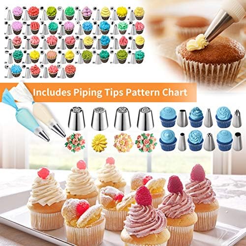 Cake Decorating Tools Supplies Kit: 236pcs Baking Accessories with Storage Case