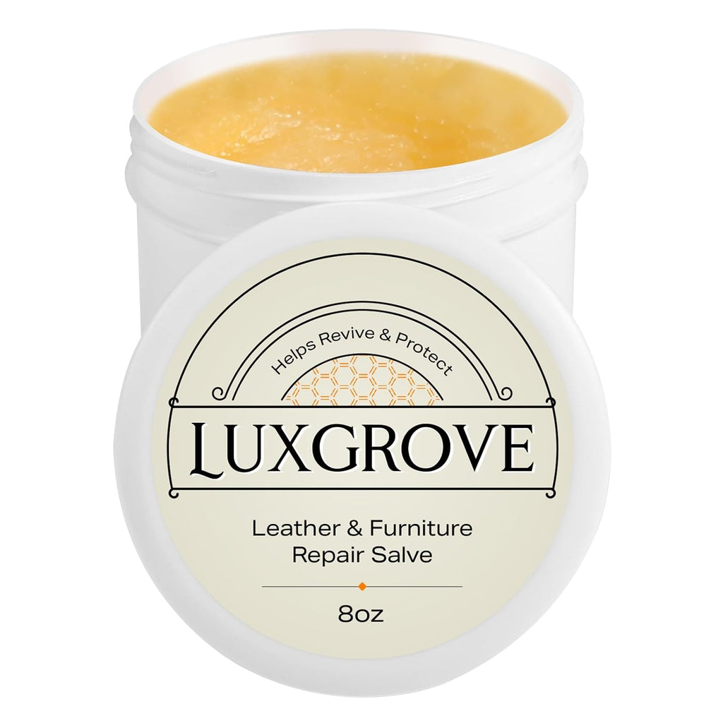 LUXGROVE® Wood & Leather Furniture Repair Salve, Conditioning Balm for
