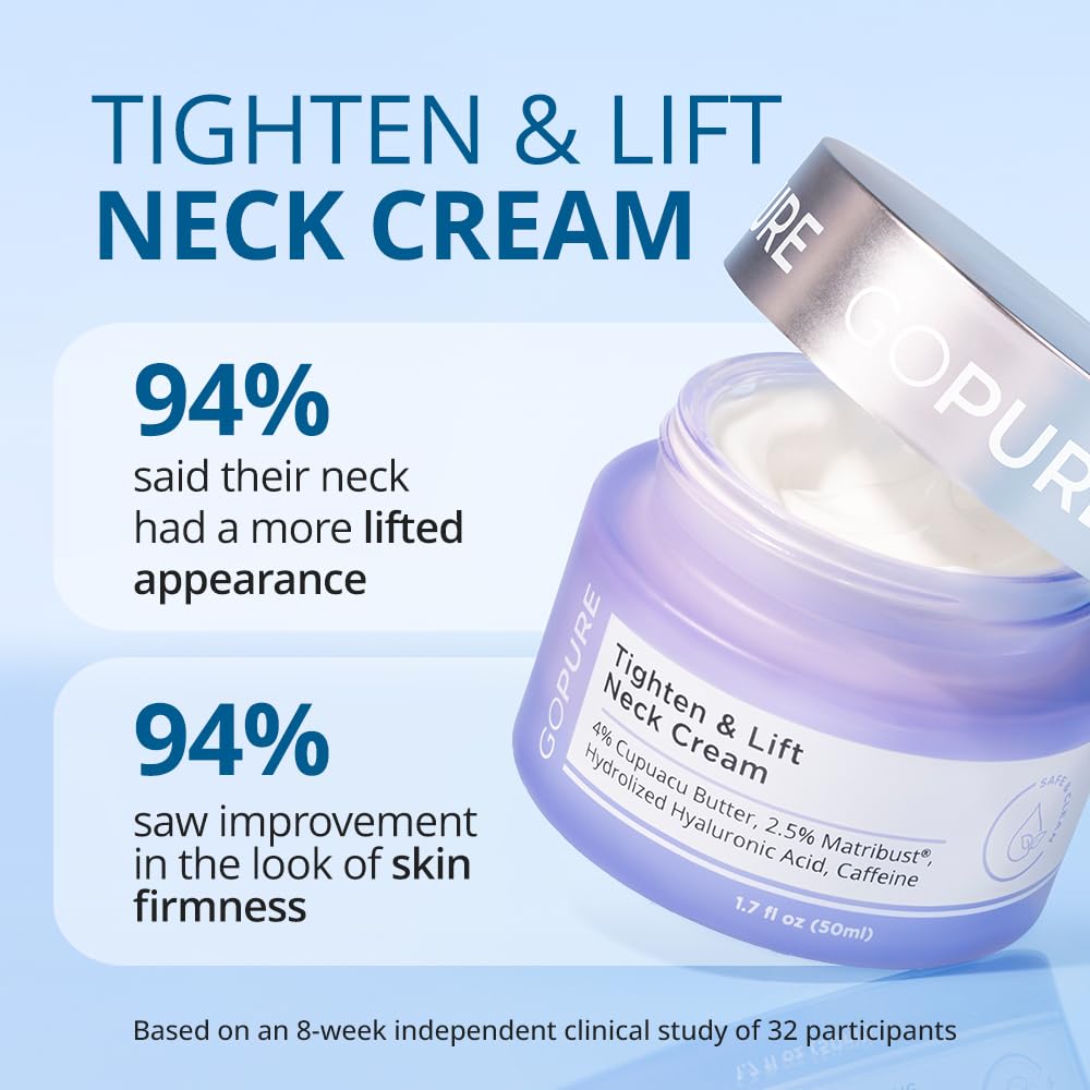 goPure Tighten & Lift Neck & Chest Moisturizer Cream for Visibly Firming