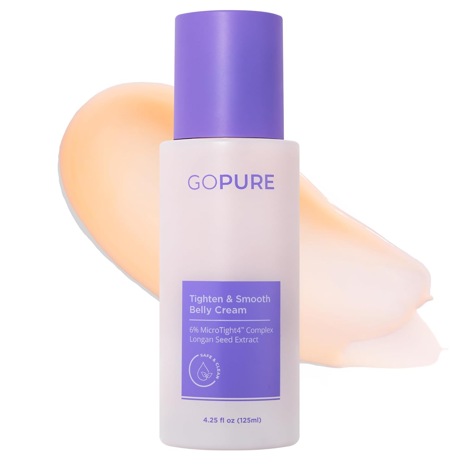 goPure Firming Belly Cream - Dermatologist-Developed Moisturizer with