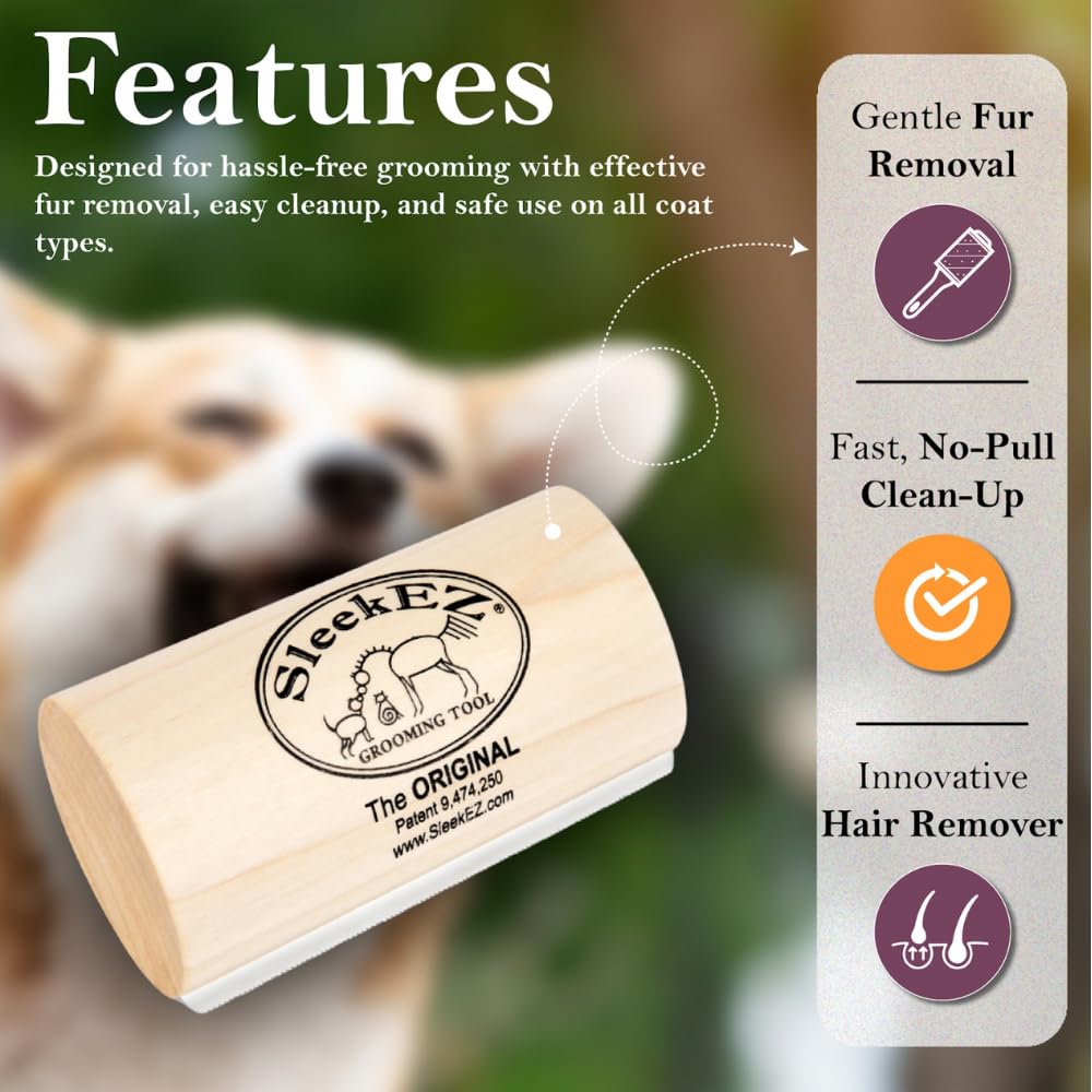 SleekEZ Dog Brush for Shedding & Dog Grooming Supplies