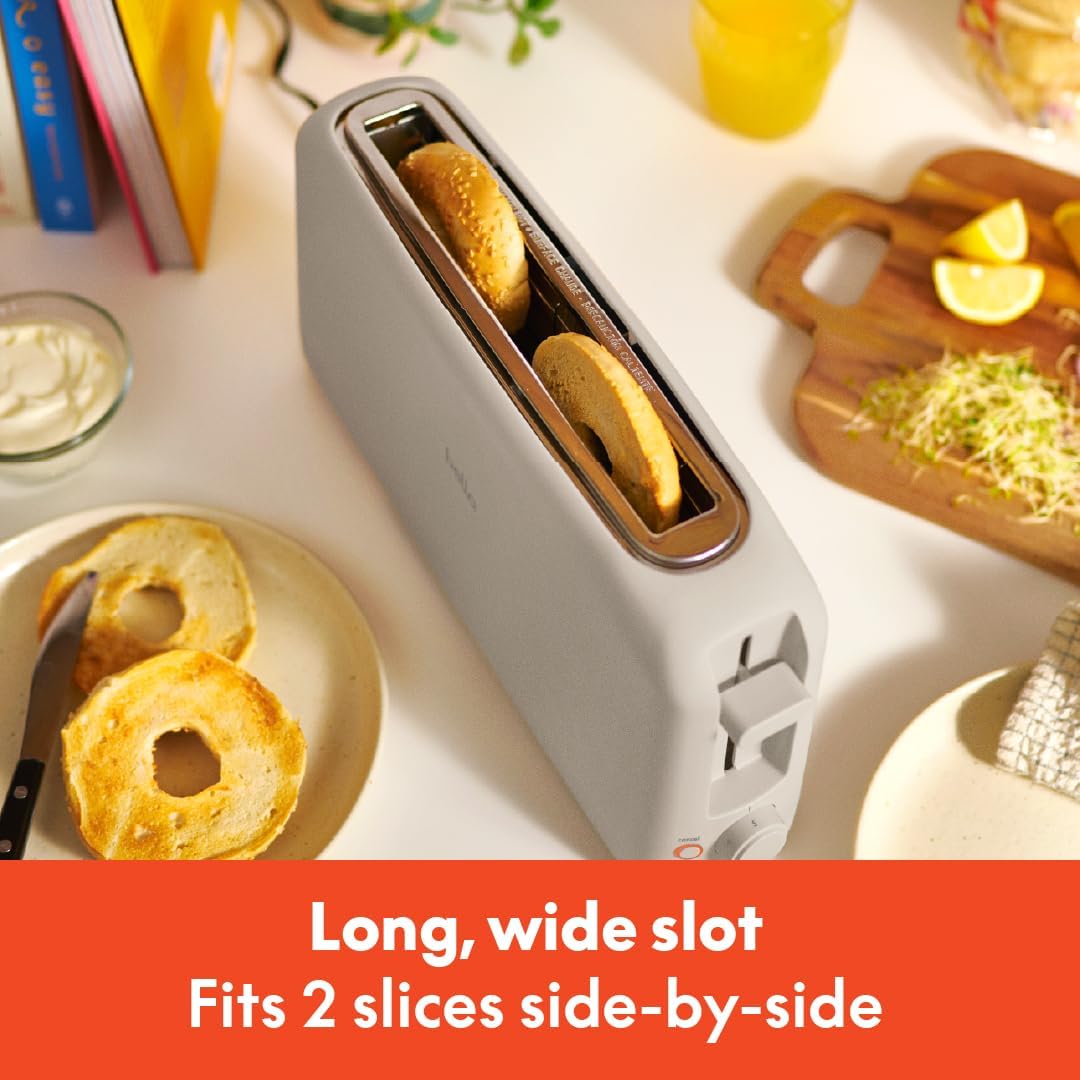 bella 2 Slice Slim Toaster, Fits-anywhere™ Kitchenware, 6 Setting Shade