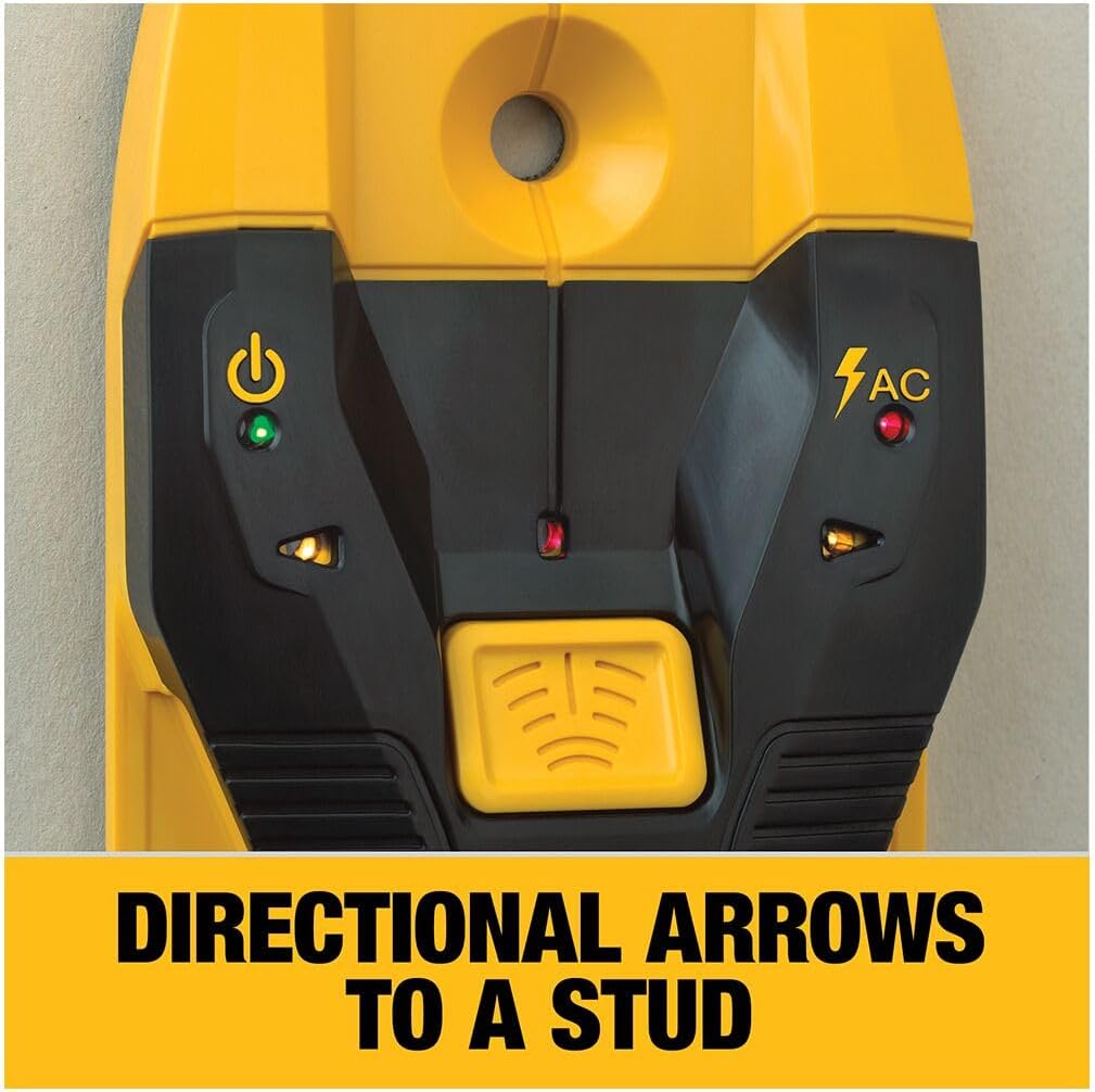 DEWALT Stud Finder, 3/4”, Locate Framing Studs Efficiently with LED Arrows