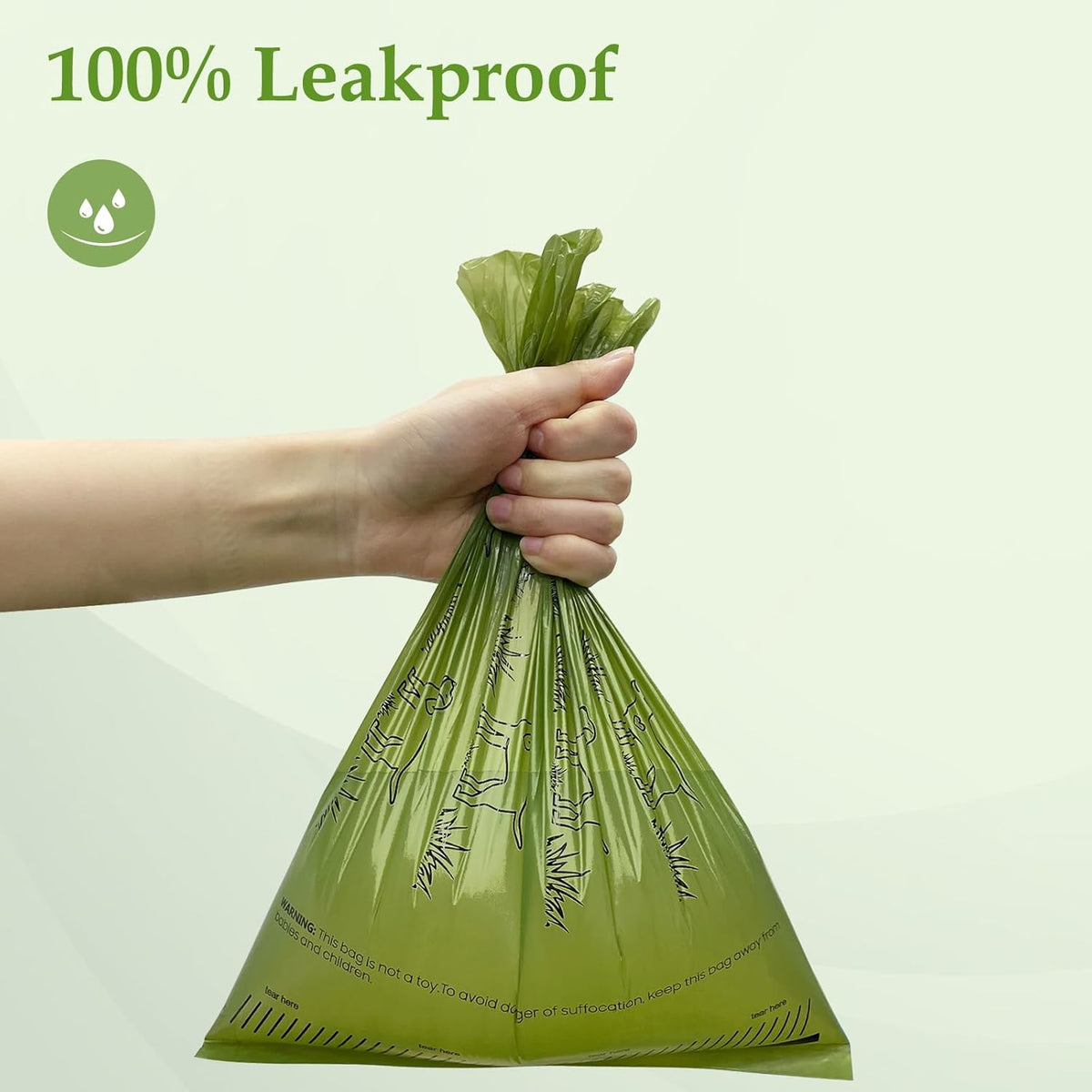 240 Count Lavender Scented 13” x 9” Dog Poop Bags Rolls, Leakproof Strong &