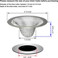 1.0" Small Drain Strainer, Sink Drain Hair Catcher, Bathroom Sink Drain