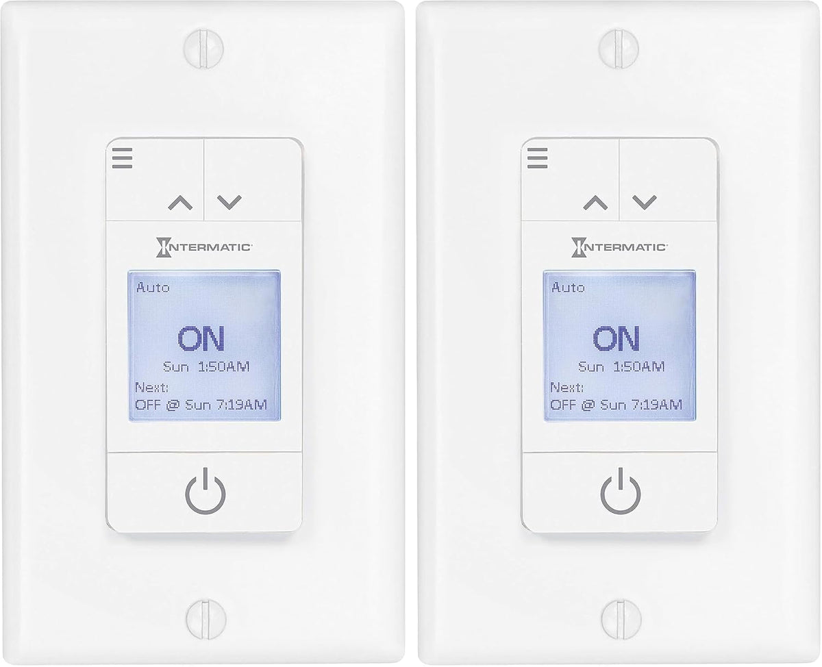 Intermatic ST700W Ascend 7-Day in-Wall Programmable Timer - Automatic Astronomic Control