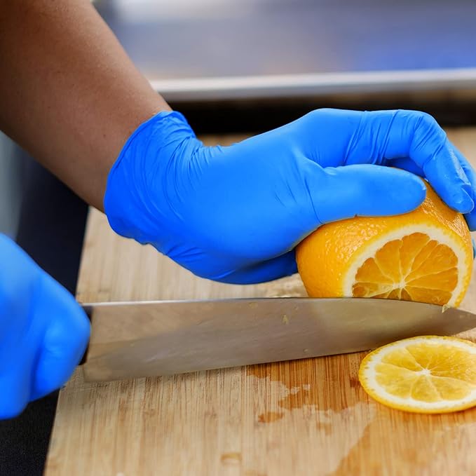 PEIPU Nitrile Disposable Gloves，Powder Free, Cleaning Service Gloves, Latex